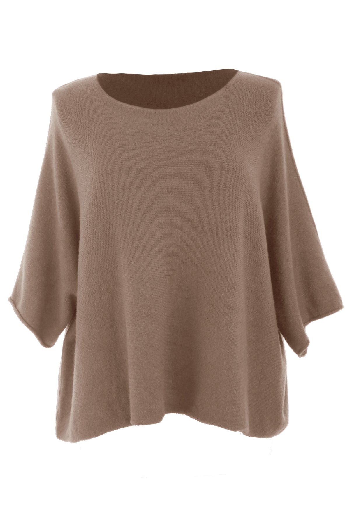 Batwing Short Sleeve Soft Knit Jumper