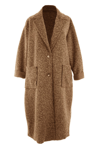 Collar 2 Button Textured Coat