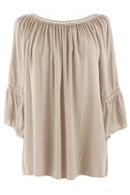 Load image into Gallery viewer, Crochet Trim Cut-out Shoulder Top
