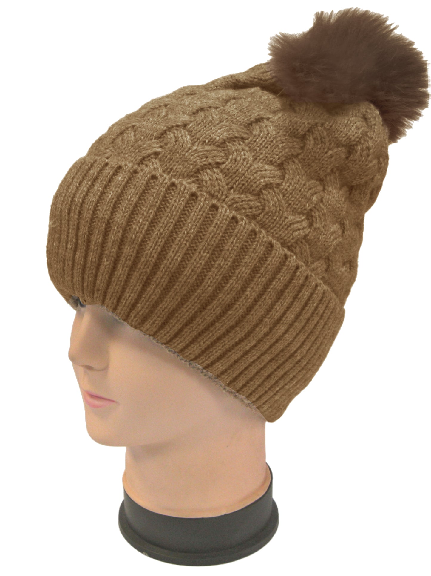 Heart Pattern Cashmere Knit Hat
