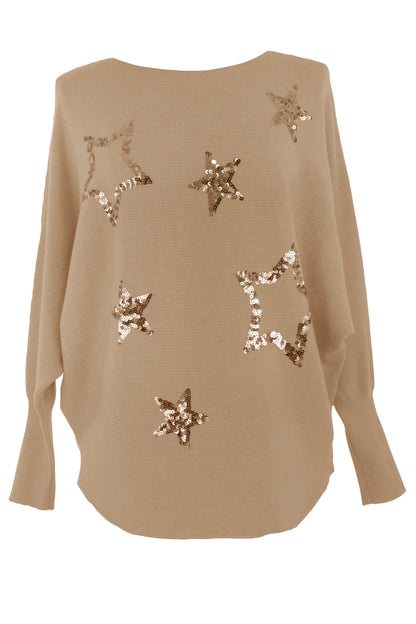 Sequin Multi Star Jumper