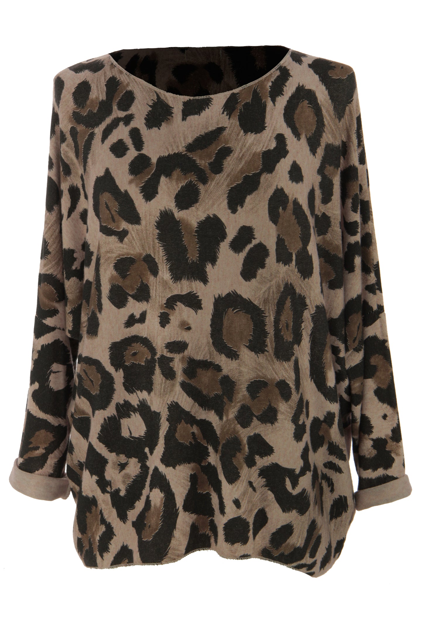 Leopard Print Lightweight Jumper