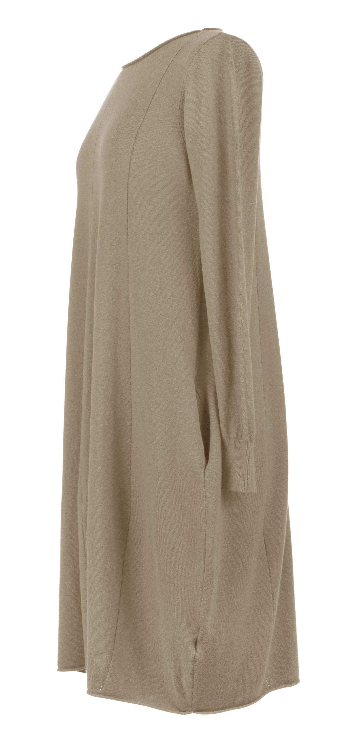 2 Pocket Panel Detail Knit Dress