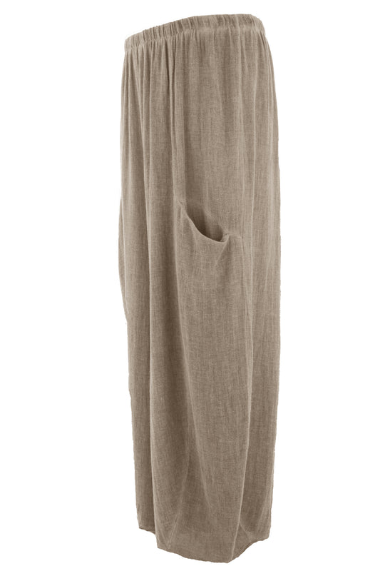 2 Slit Pocket Teabag Linen Trouser