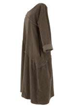 Load image into Gallery viewer, Frayed Detail Corduroy Dress

