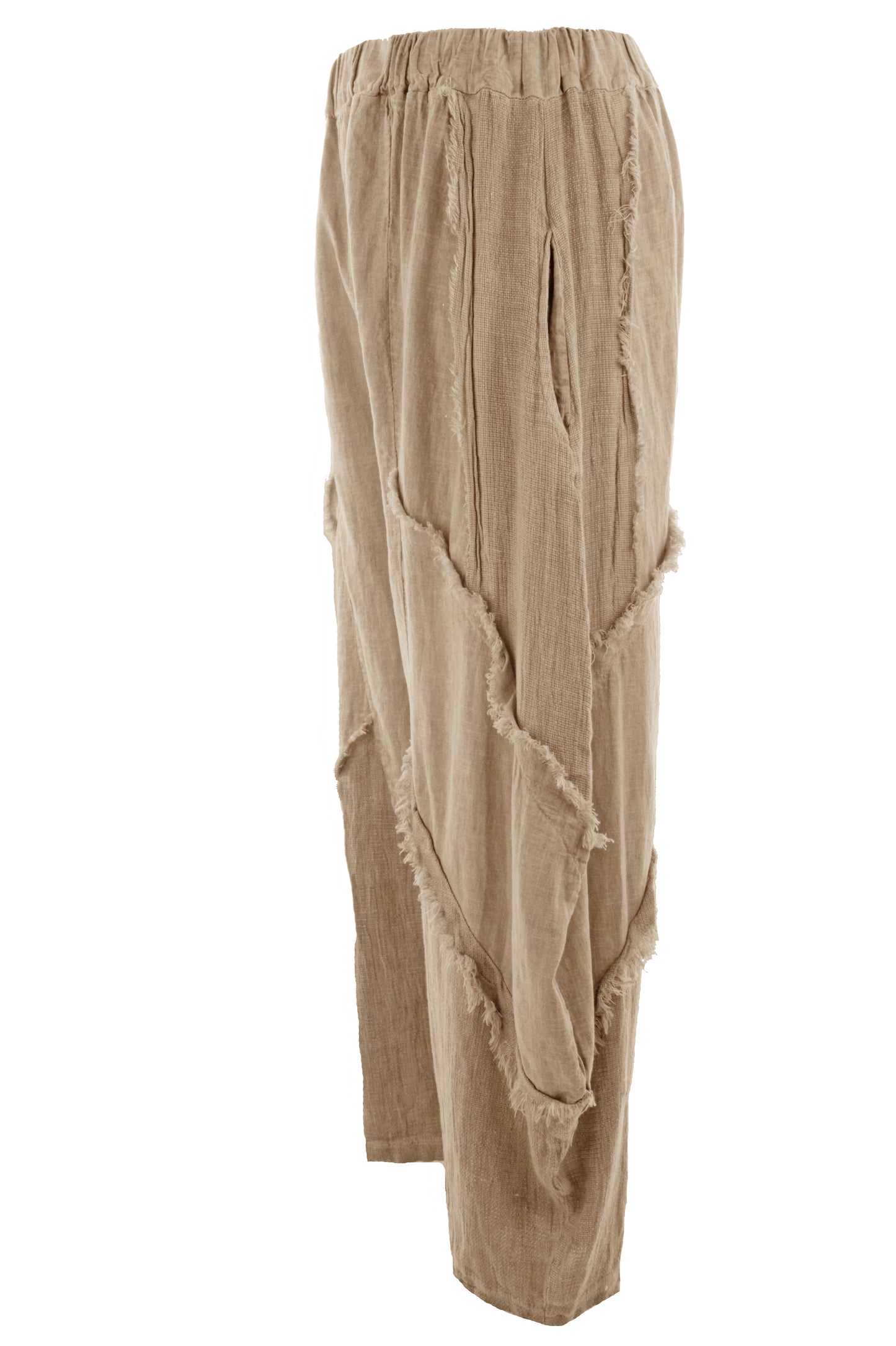 Teabag Linen Panel Trouser