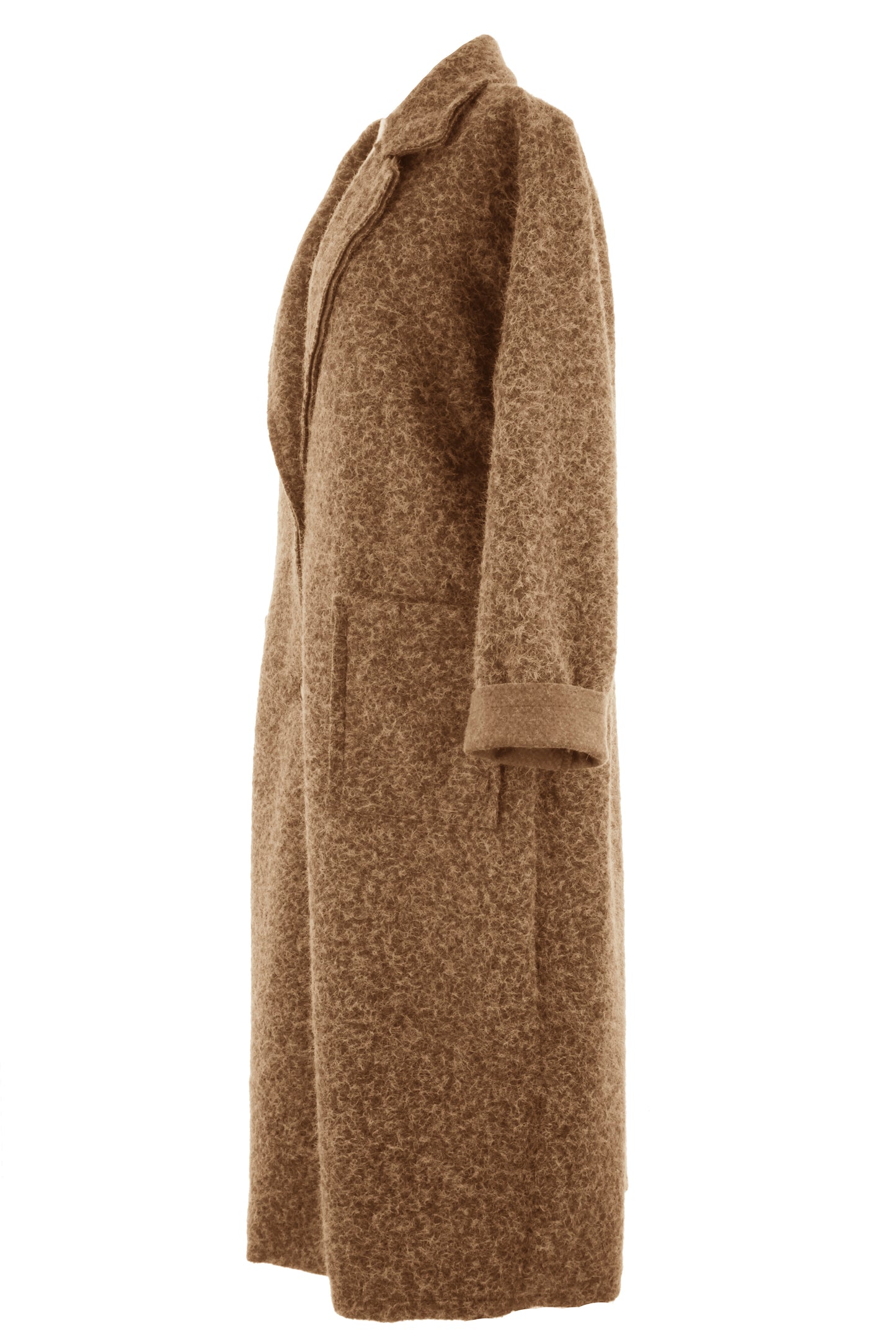 Collar 2 Button Textured Coat