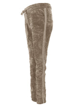 Load image into Gallery viewer, Diamante Stripe Velvet Trouser

