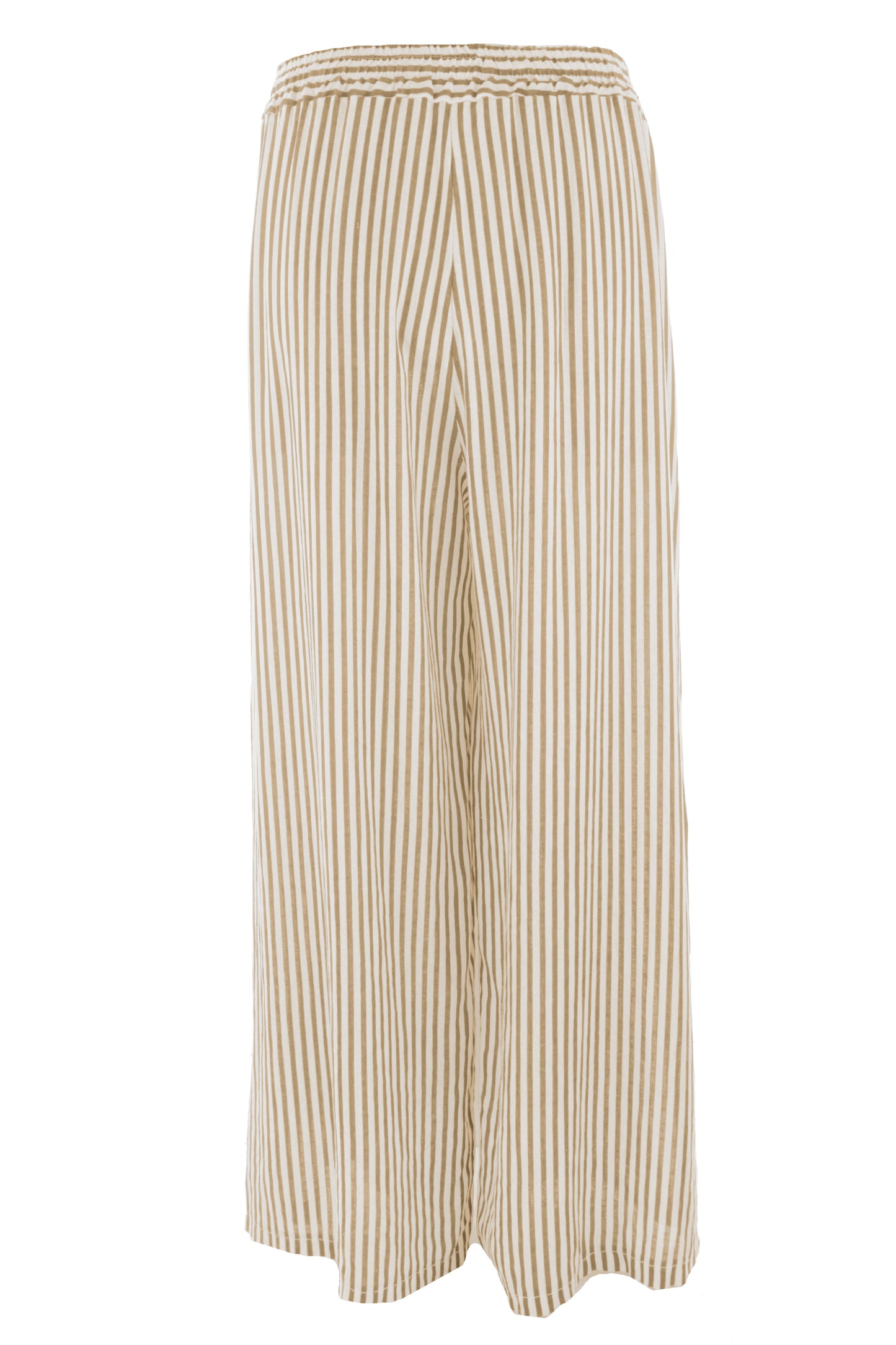 Stripe Wide Leg Linen Trouser