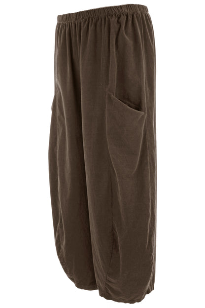 2 Slit Pocket Barrel Leg Corduroy Trouser