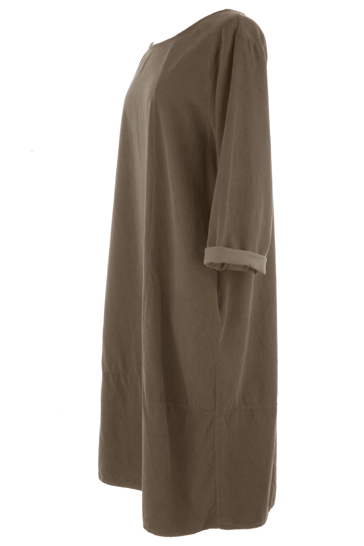 3/4 Sleeve Corduroy Dress