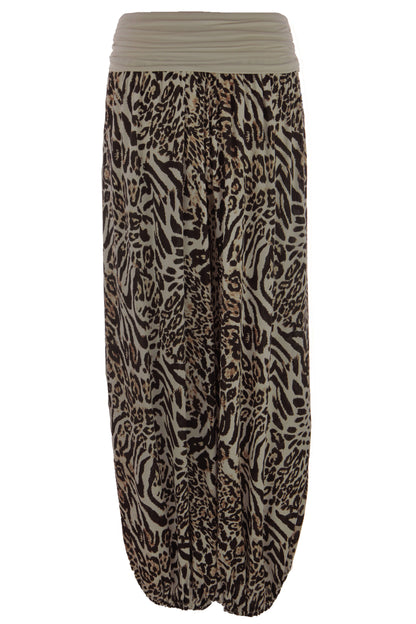 Leopard Print Harem Trouser