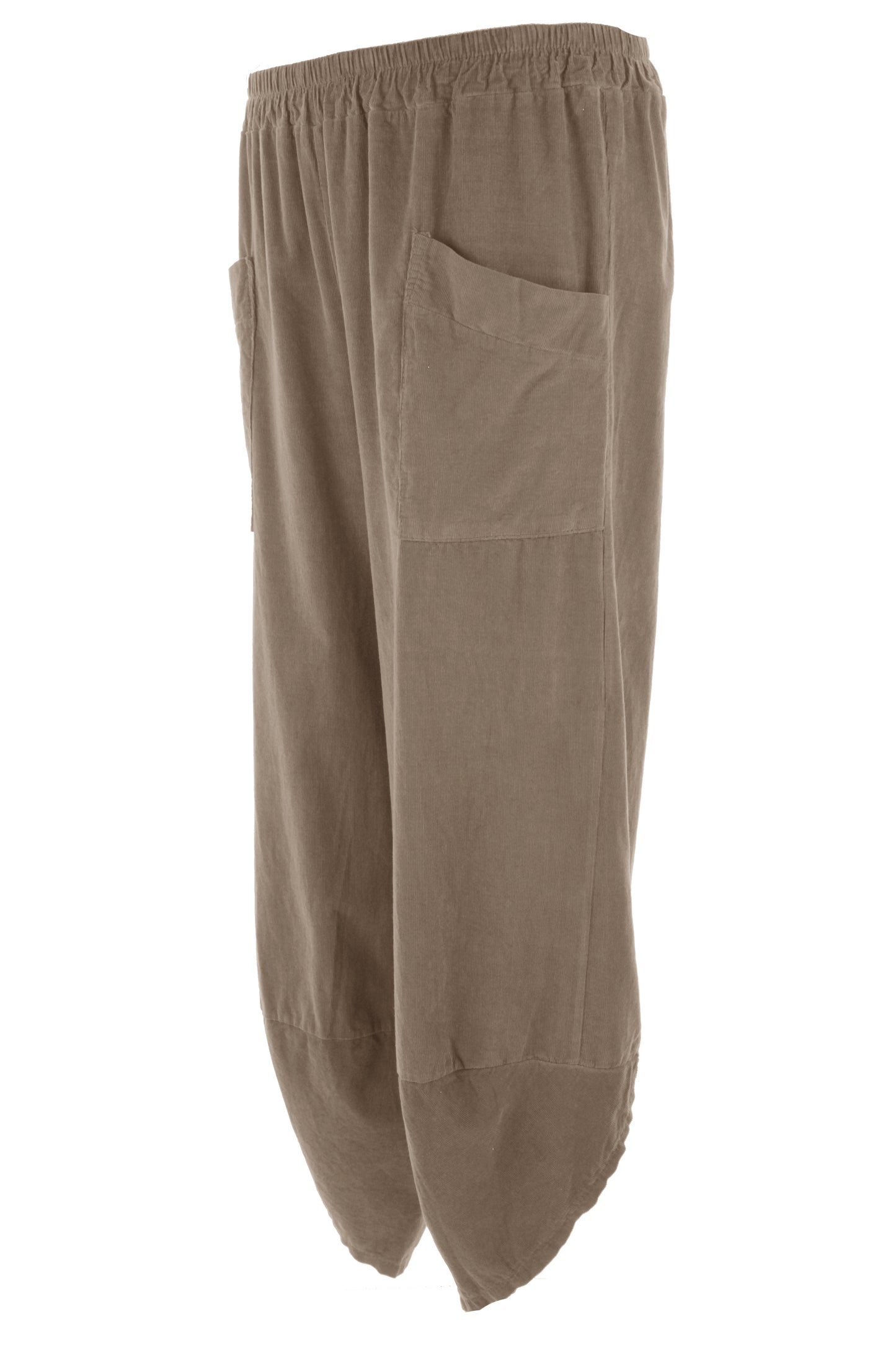 Tulip Ankle Barrel Leg Corduroy Trouser