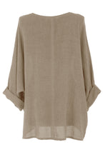 Load image into Gallery viewer, One Button Linen Cardigan
