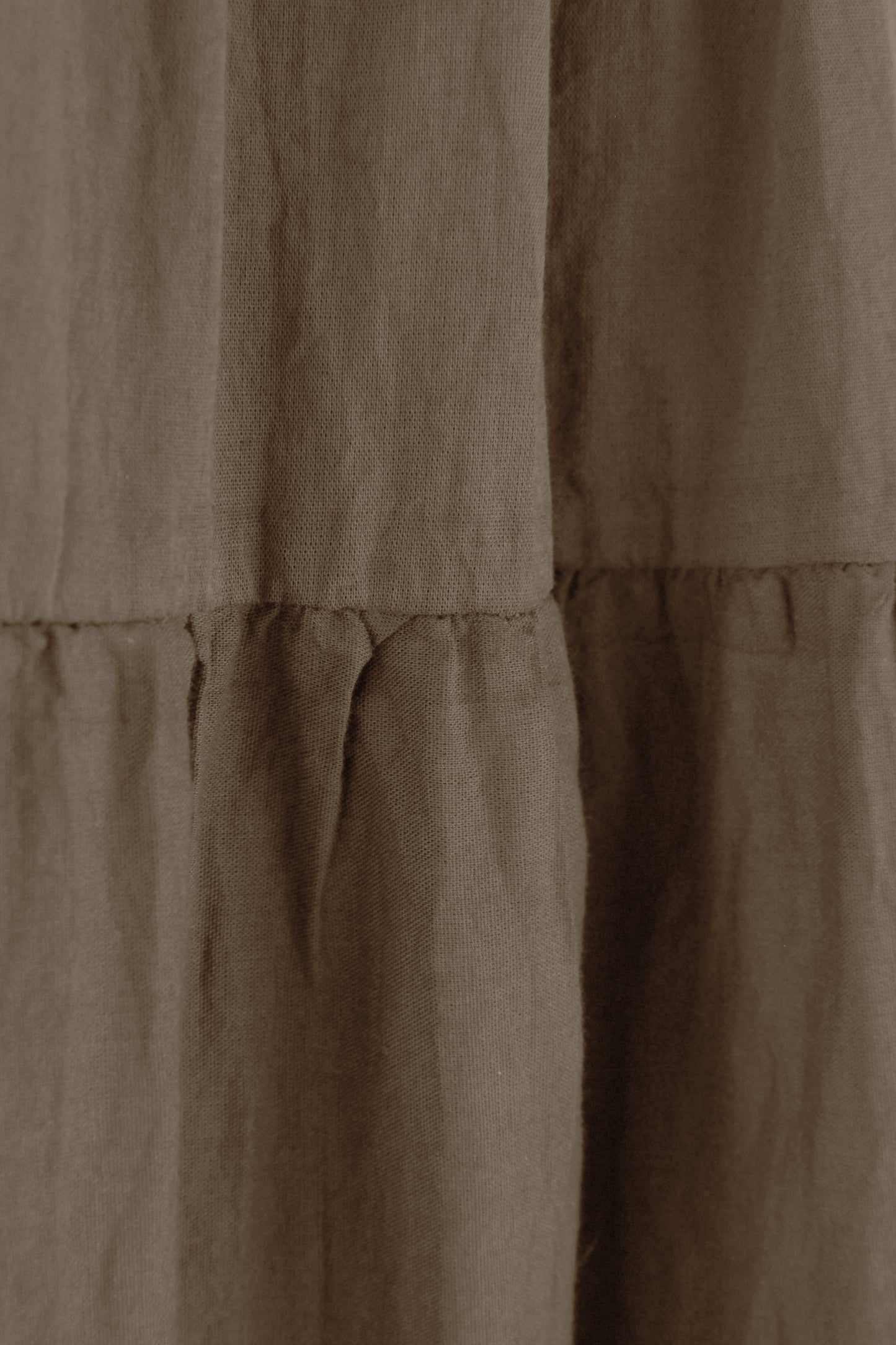 Tiered Midi Skirt with Belt