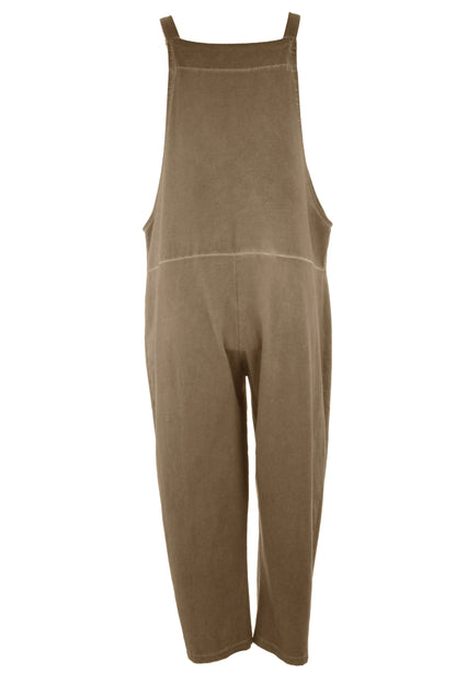 Acid Wash Jersey Dungarees