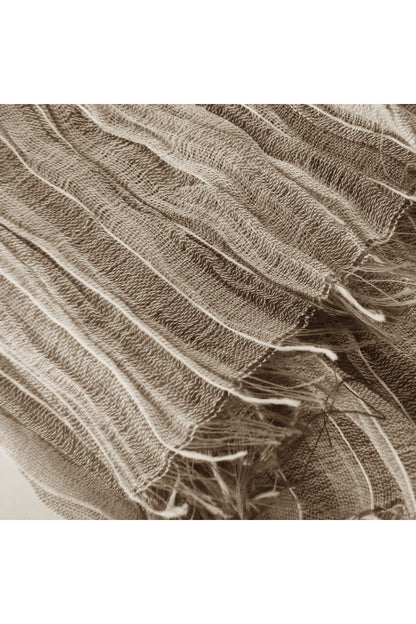 Stripe Crinkle Scarf