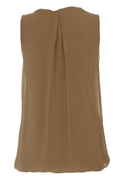 Puffball Silk Vest