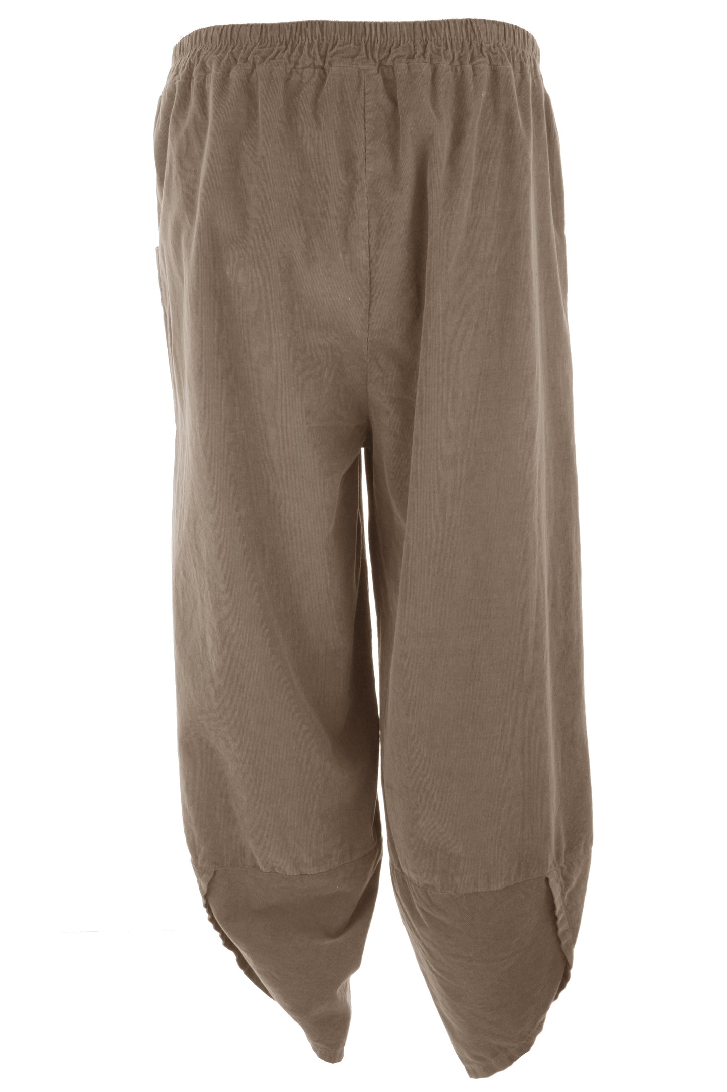 Tulip Ankle Barrel Leg Corduroy Trouser