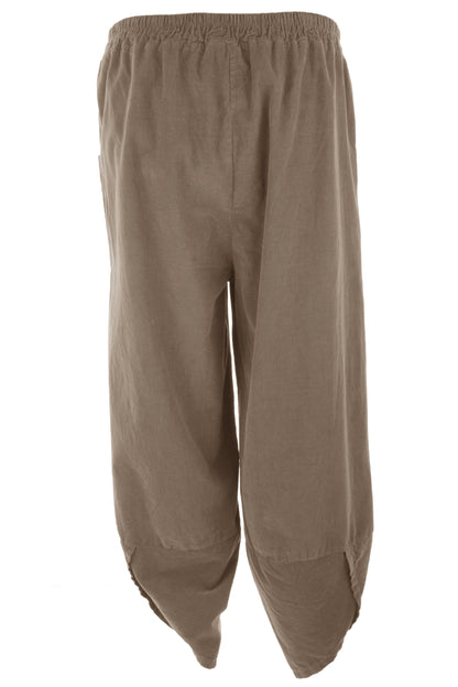 Tulip Ankle Barrel Leg Corduroy Trouser