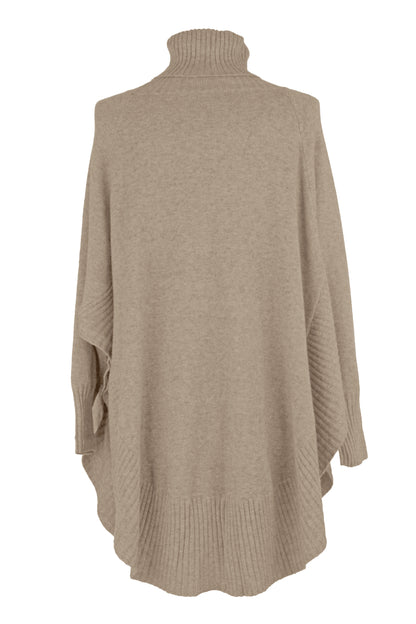 Polo Neck Scoop Jumper