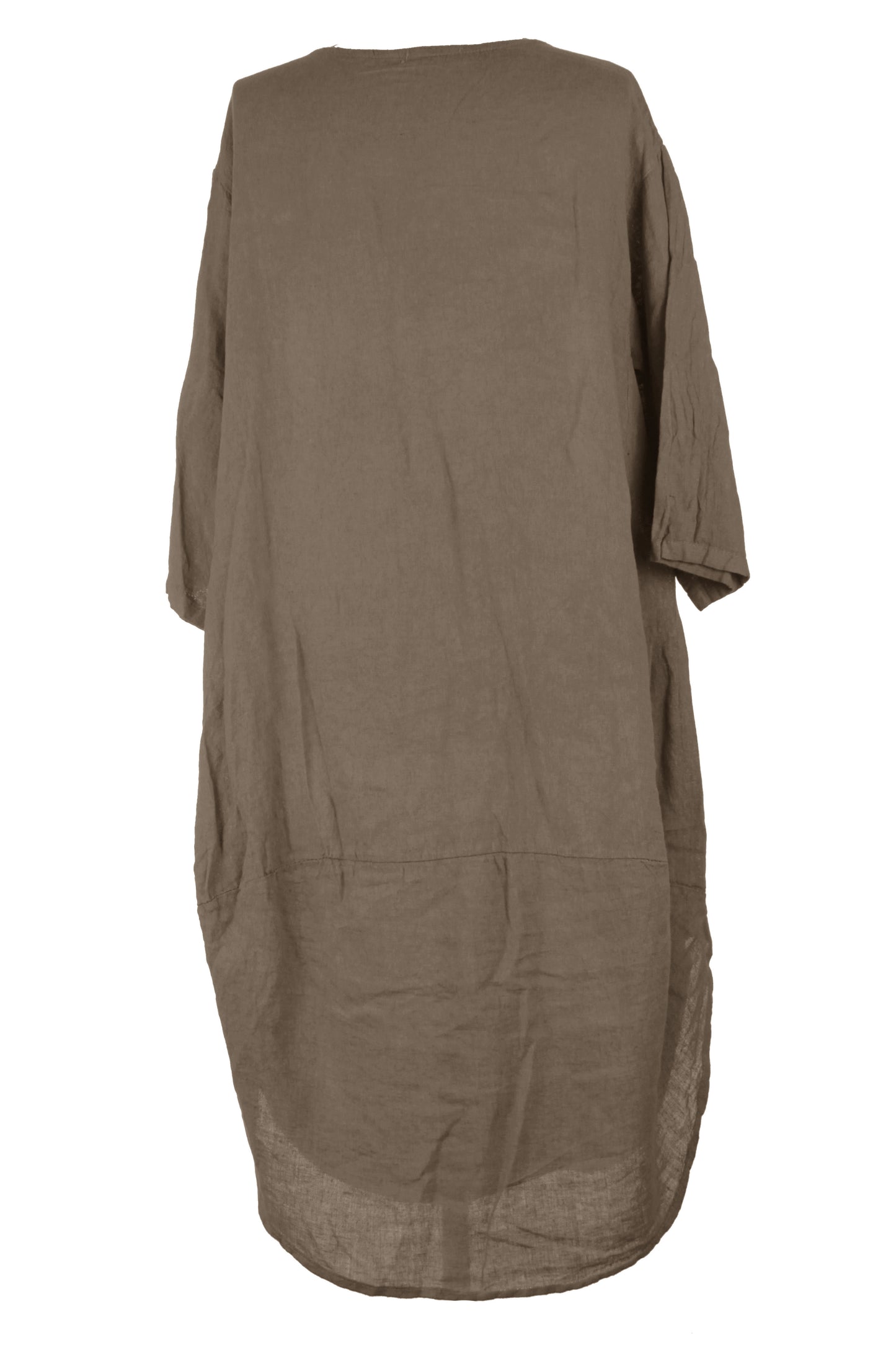 2 Pocket Cocoon Linen Midi