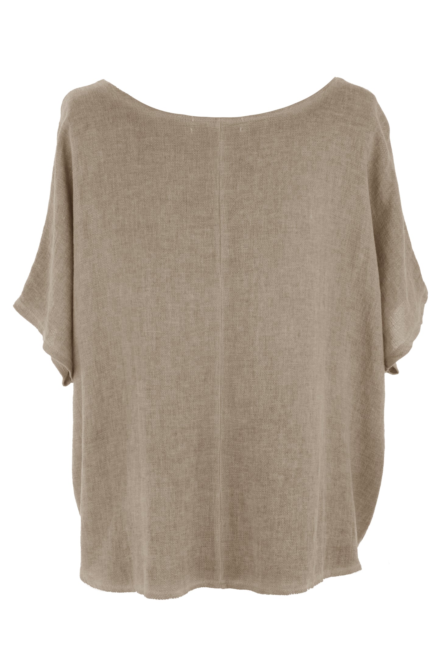 Pleat Detail Teabag Linen Top