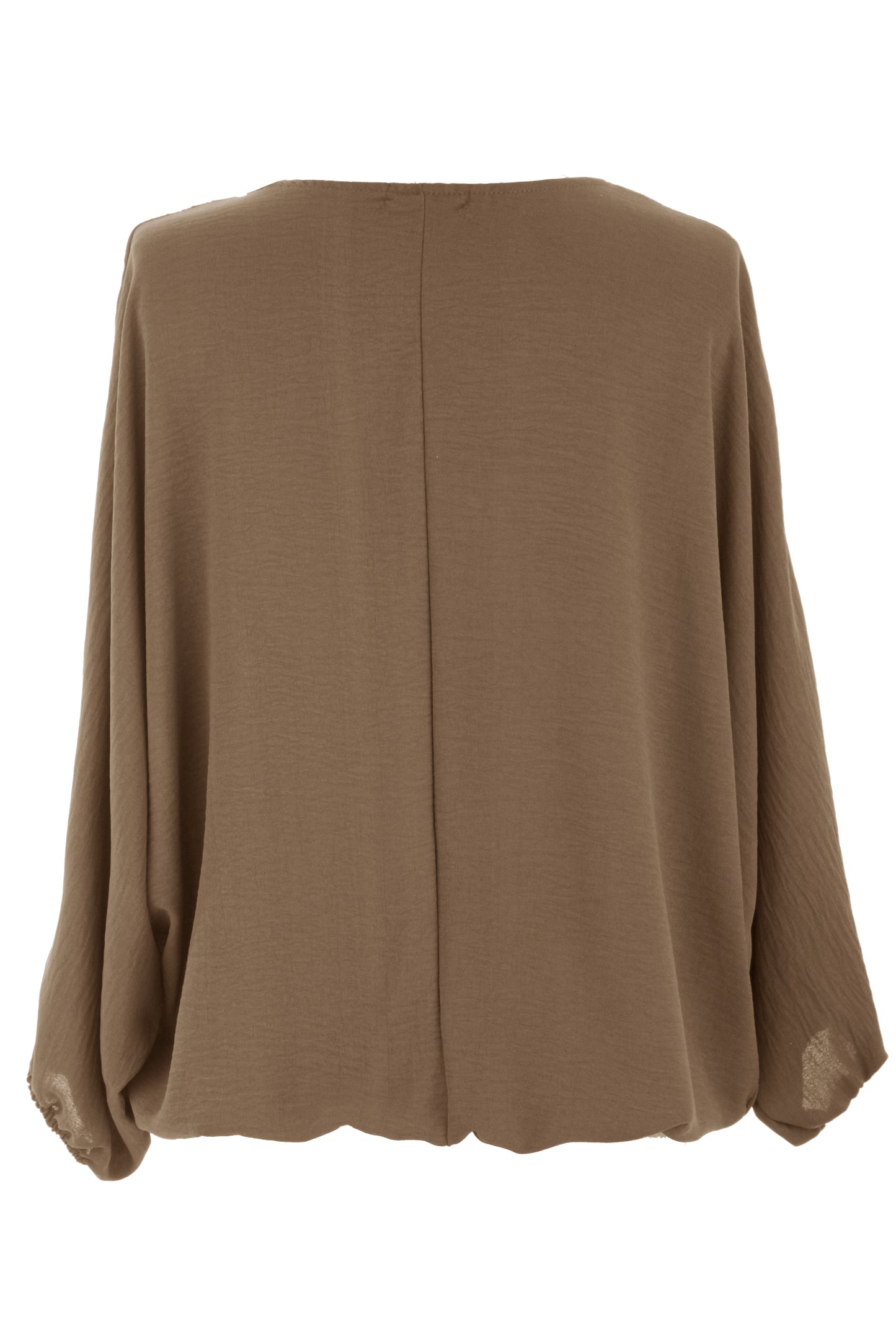 Puffball Hem Necklace Top