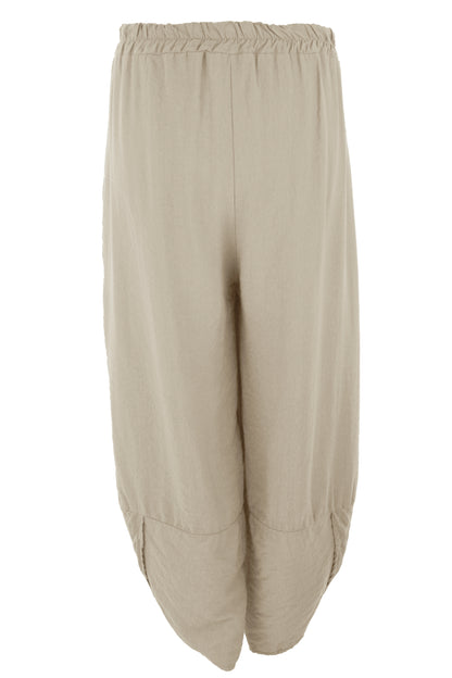 2 Pocket Ankle Length Barrel Leg Trouser