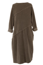 Load image into Gallery viewer, Frayed Detail Corduroy Dress
