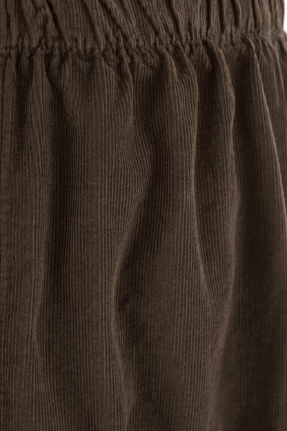 2 Slit Pocket Barrel Leg Corduroy Trouser