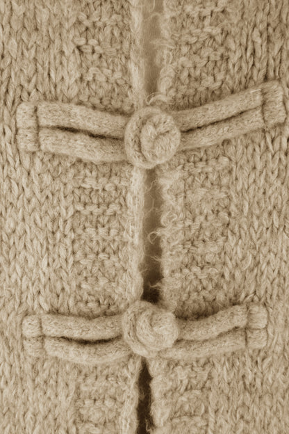 Frog Fastening Wool Cardigan
