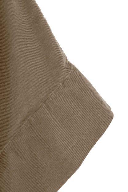 Slash Cowl Neck Corduroy Top