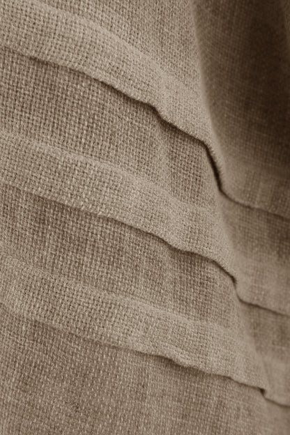 Pleat Detail Teabag Linen Top
