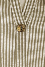 Load image into Gallery viewer, Button Detail Stripe Midi
