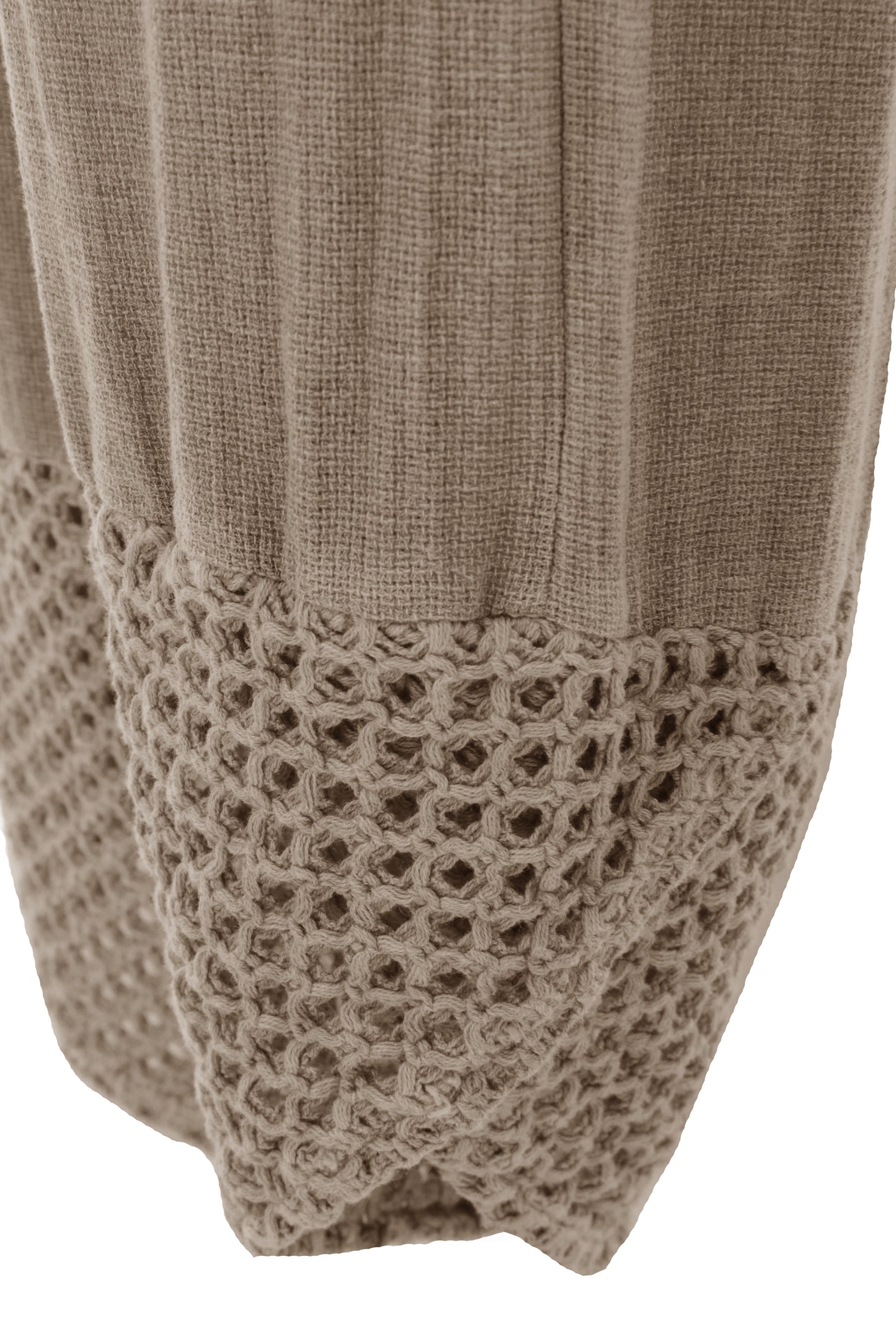 2 Crochet Pocket Barrel Leg Teabag Trouser