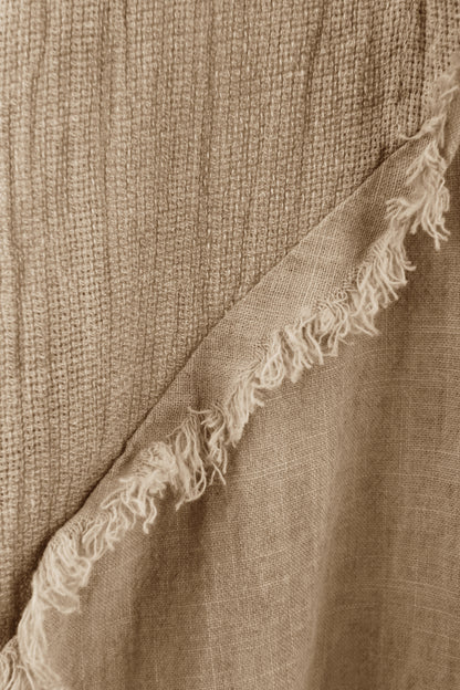 Teabag Linen Panel Trouser