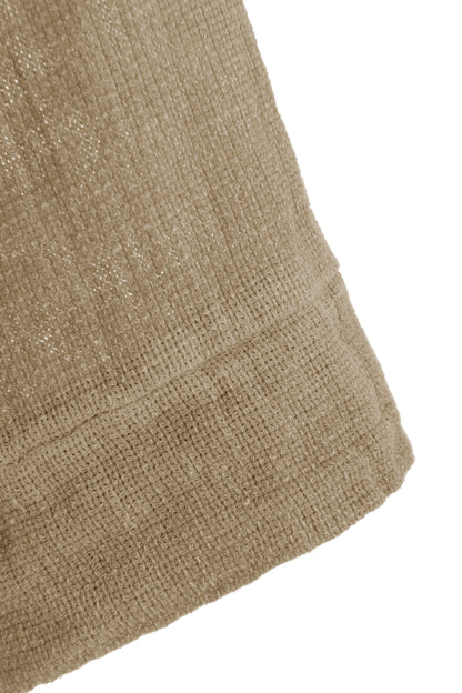 One Button Teabag Linen Jacket