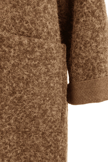 Collar 2 Button Textured Coat