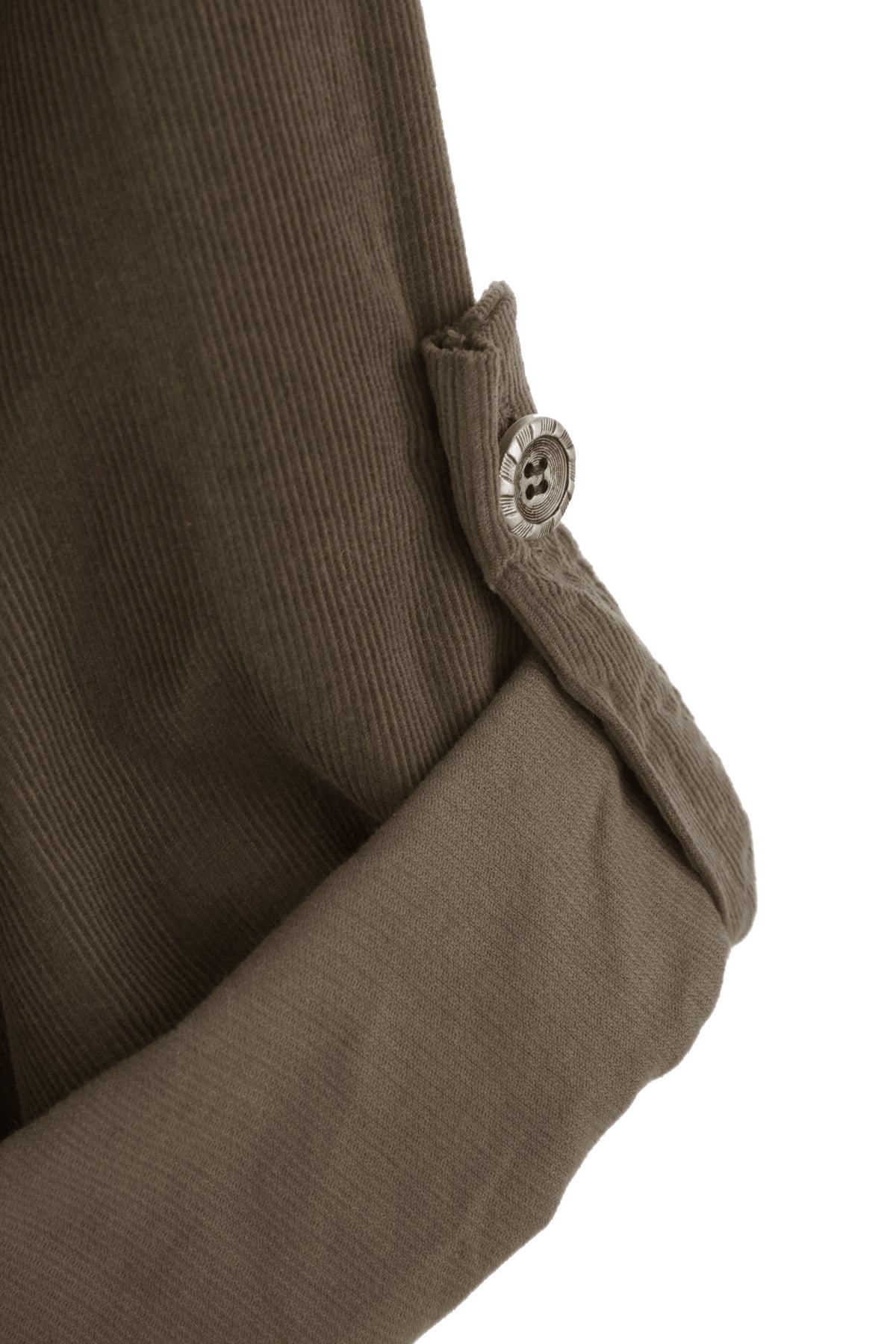 Button Detail Layer Corduroy Top
