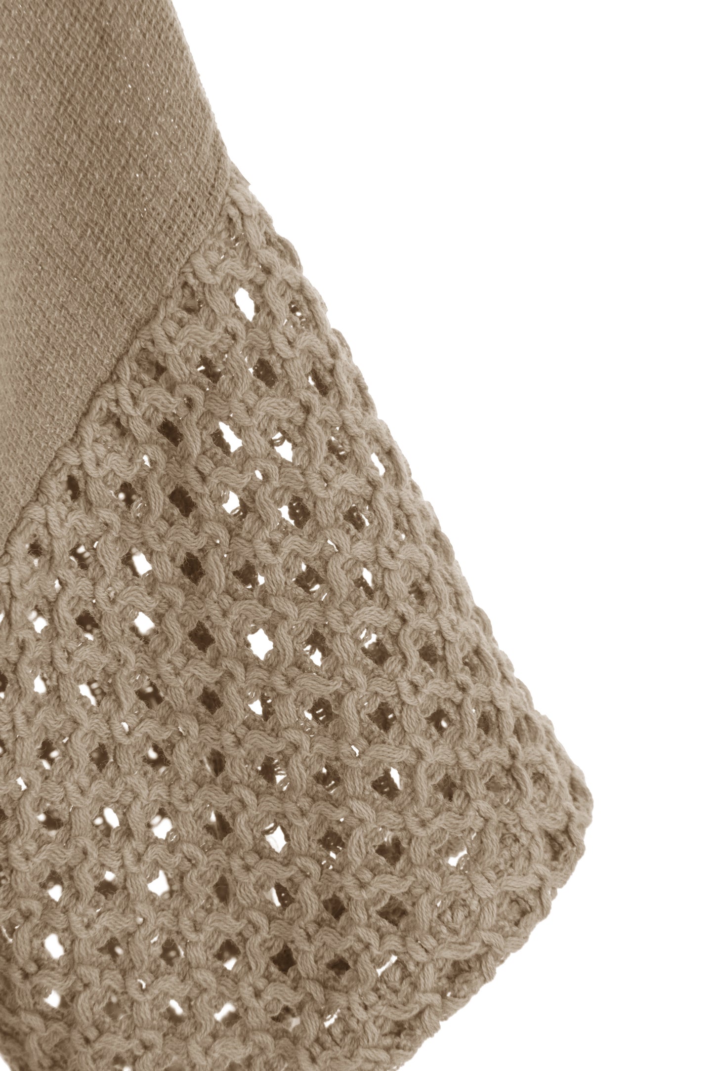 2 Pocket Crochet Detail Teabag Top