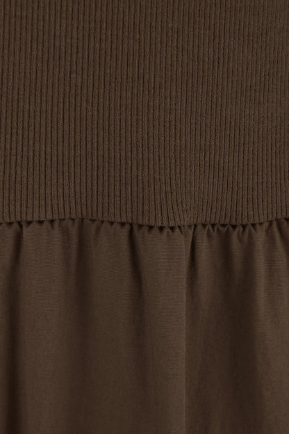 Ribbed Cotton Midi Dress