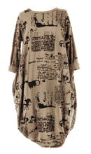 Load image into Gallery viewer, Flocking Script Midi Dress
