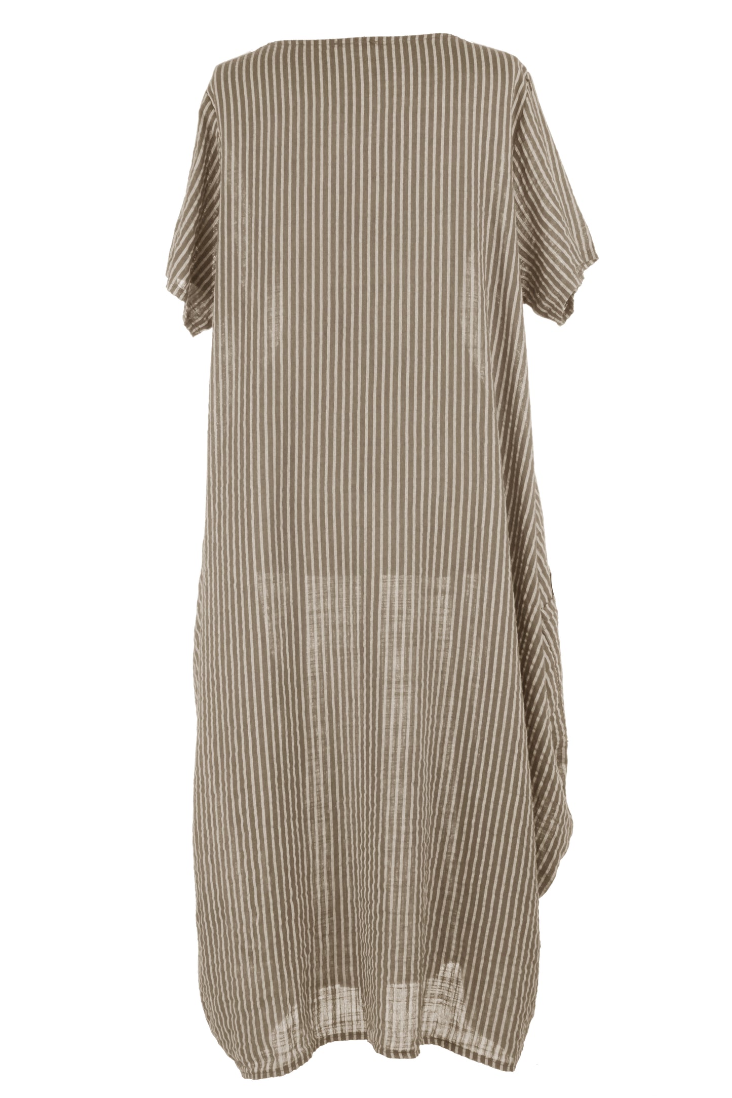Stripe 2 Pocket Tulip Midi