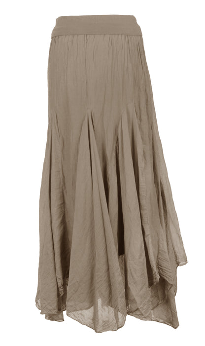 Silk Panel Skirt