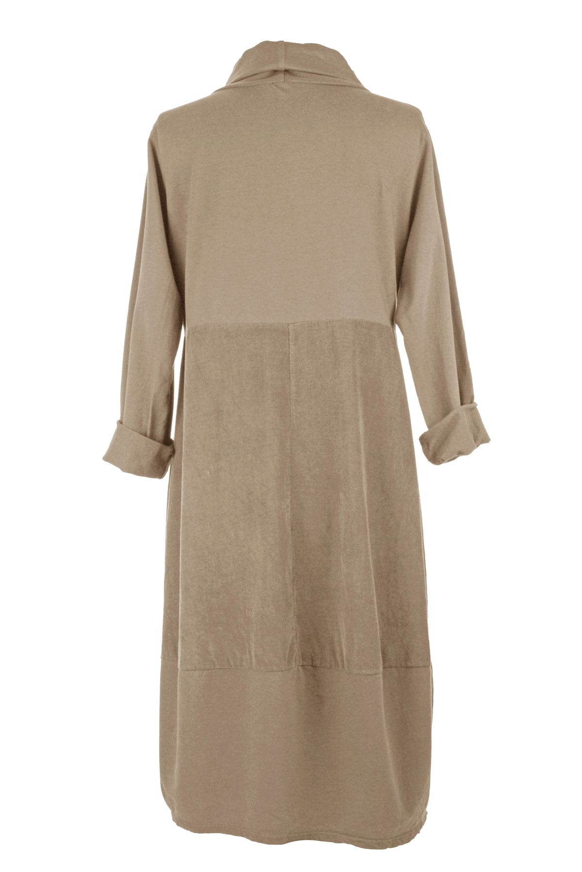 Cowl Corduroy Panel Midi