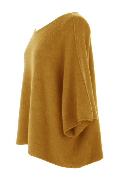 Batwing Short Sleeve Soft Knit Jumper