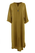 Load image into Gallery viewer, One Button Detail Midi Dress

