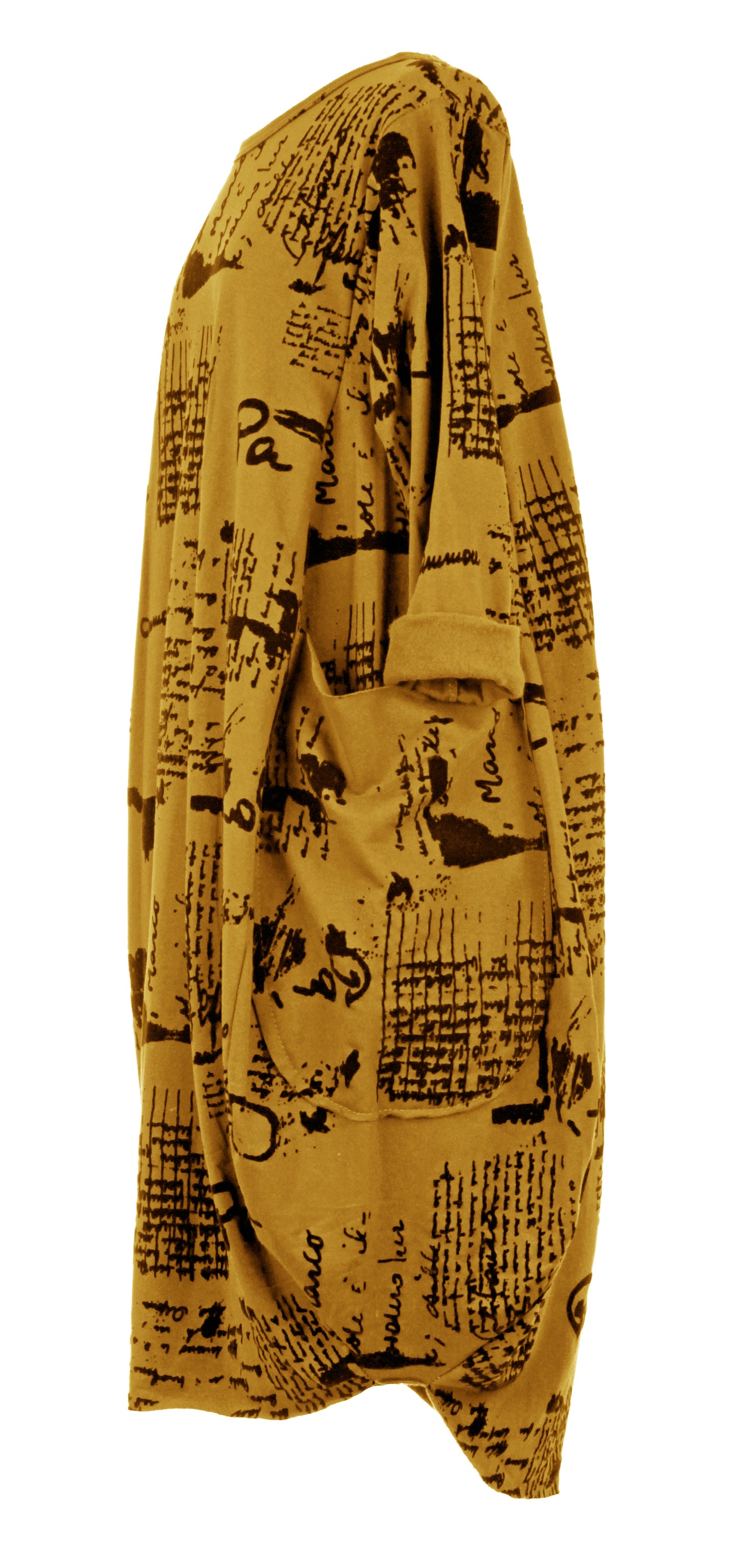 Flocking Script Midi Dress