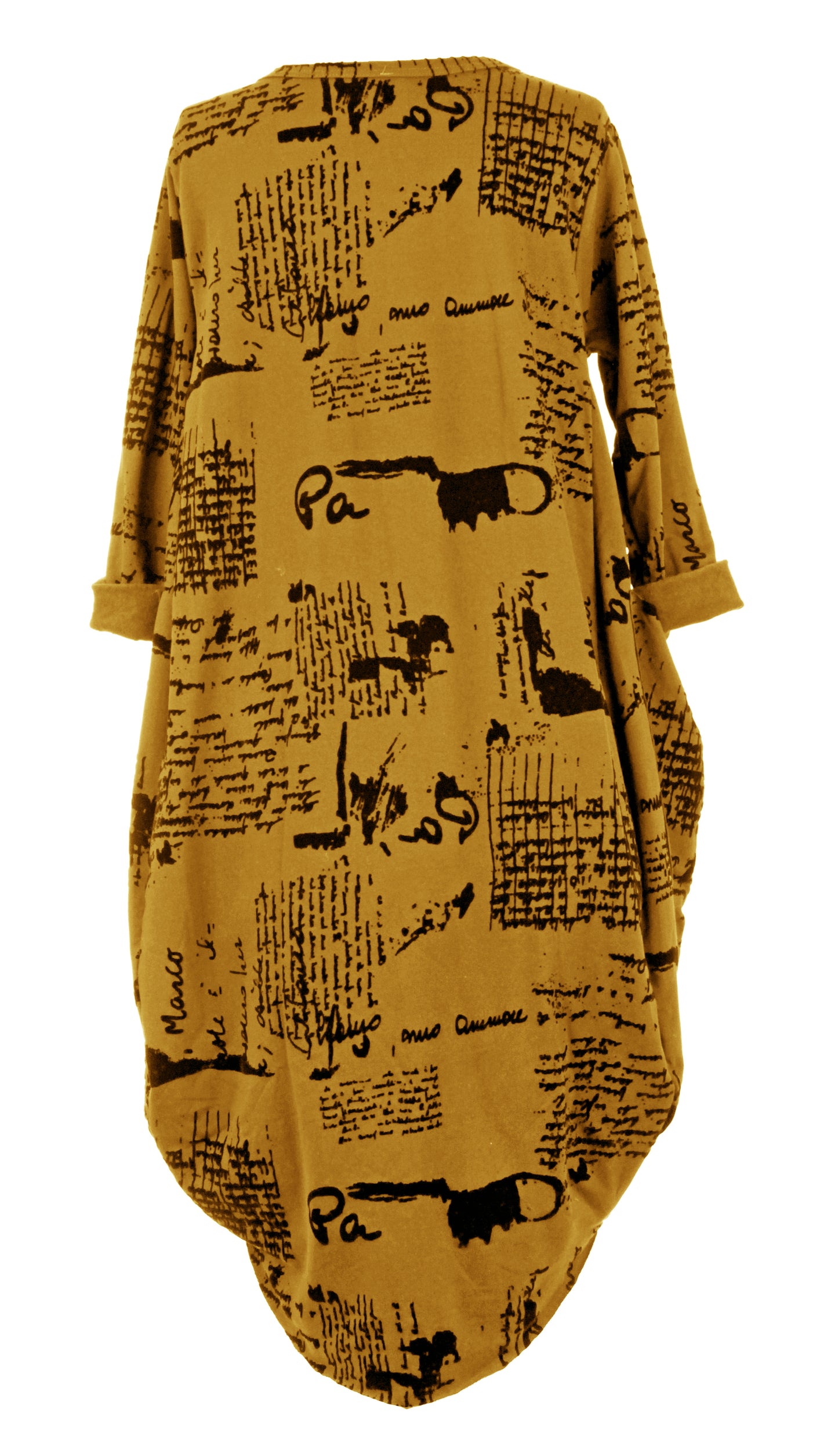 Flocking Script Midi Dress